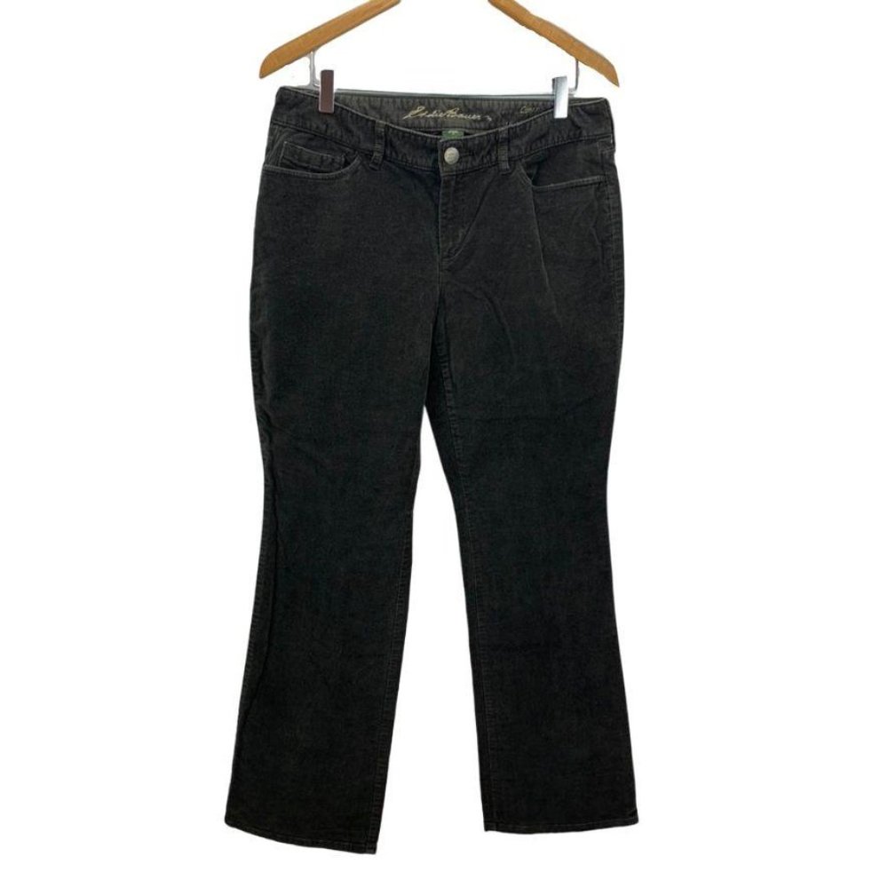 Eddie Bauer Curvy Fit Boot Cut Pants Pile‎ Fabric 8